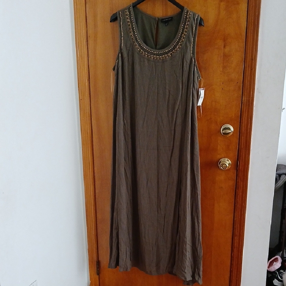 Lane Bryant Elegant Brown Maxi Dress - Picture 1 of 7
